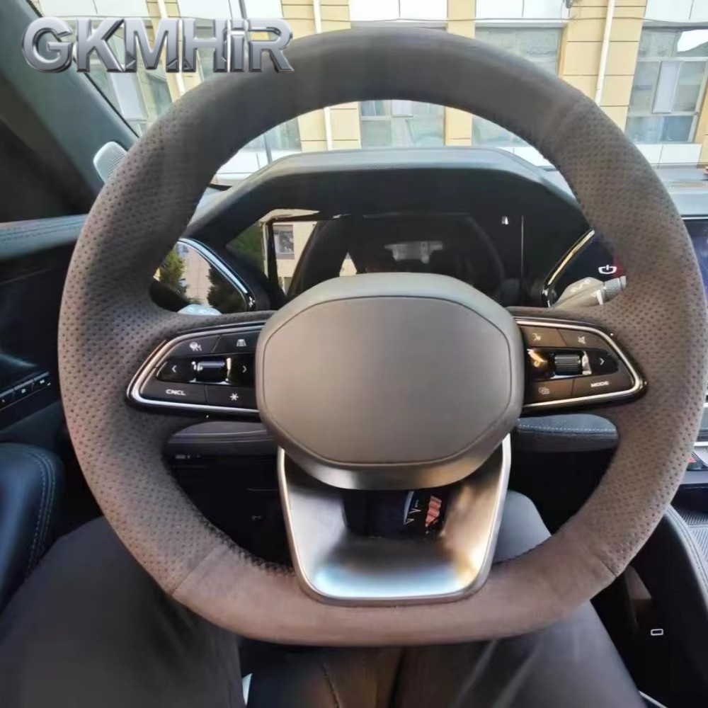 Car Steering Wheel Cover Anti Slip Breathable - Housse de volant de voiture personnalisée,