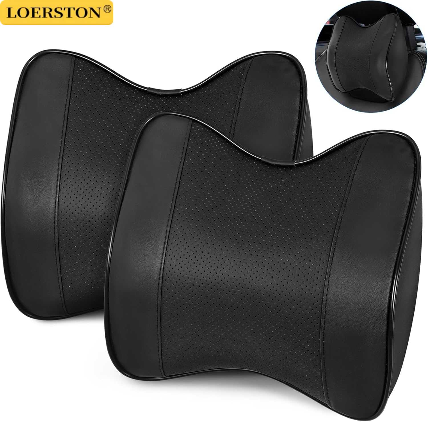 Coussin de soutien pour appuie - Memory Foam Car Neck Pillow Lumbar Support avis et prix