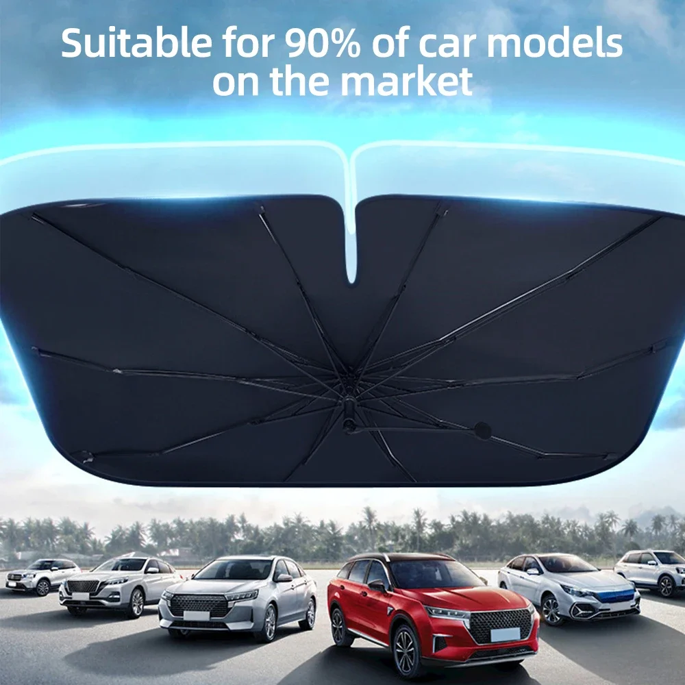 Pare-soleil de voiture pare-br - Car Sunshade Windshield Umbrella Foldable avis et prix