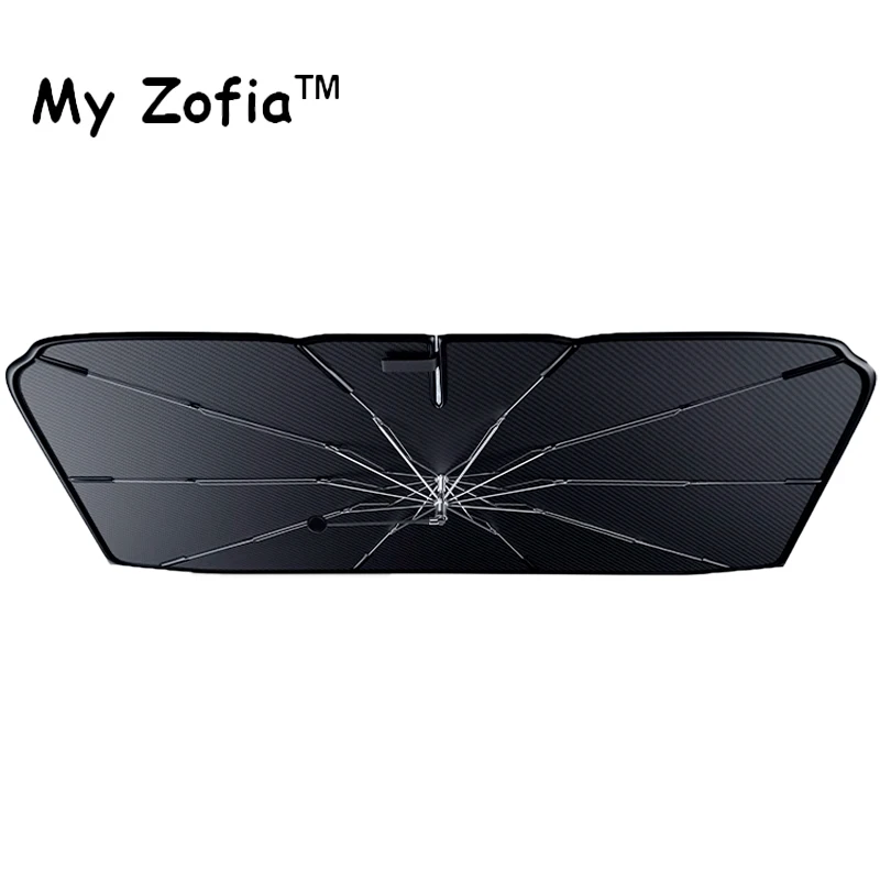 Pare-soleil pliable type parap - Car Sunshade Windshield Umbrella Foldable avis et prix