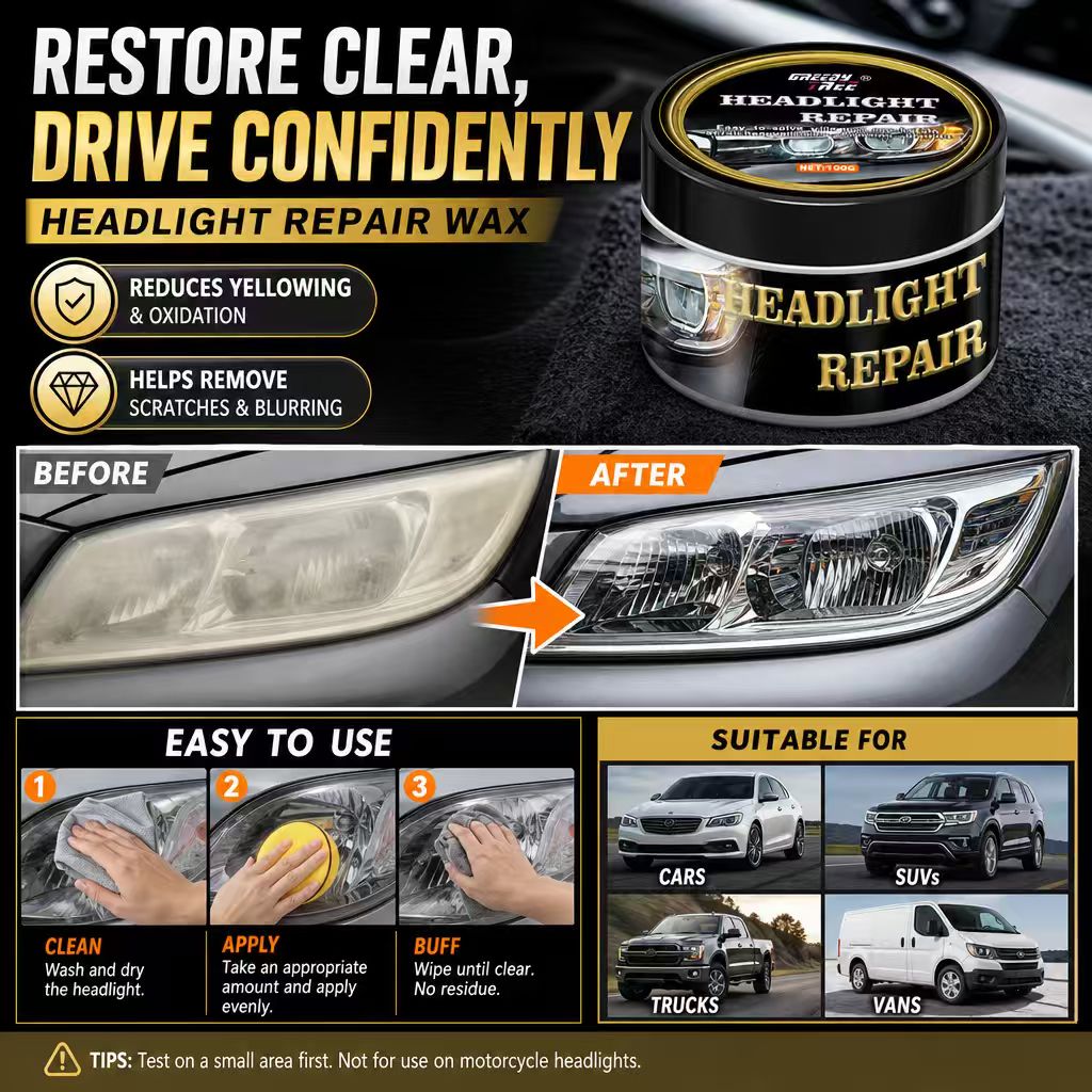 Cire de réparation pour phares - Car Scratch Repair Polishing Wax Paste avis et prix